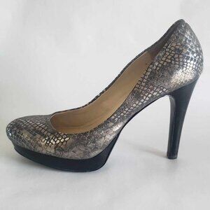 Calvin Klein Metallic Silver Heels